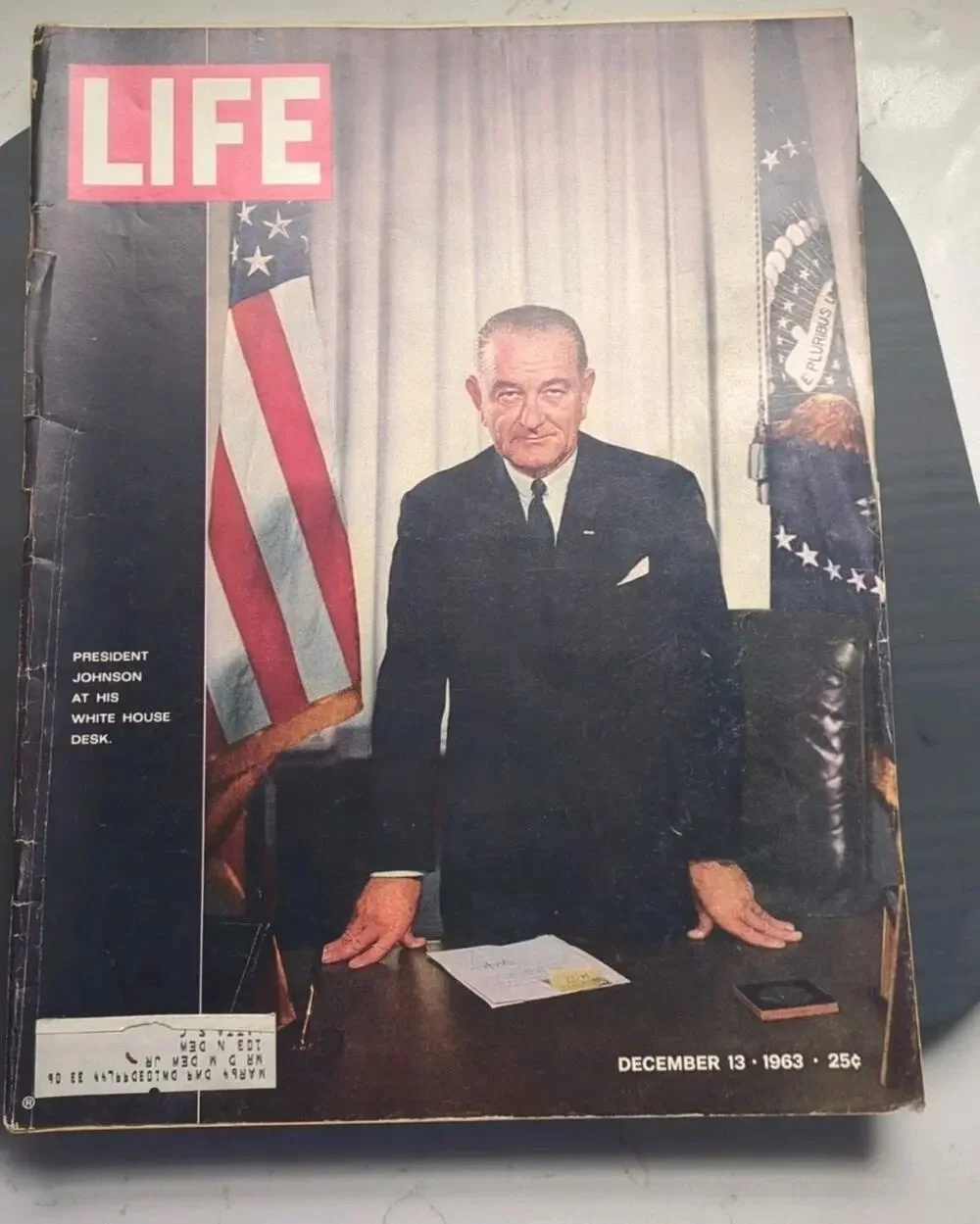 Life Magazine December 13 1963 Lyndon B Johnson At White House Desk, LBJ